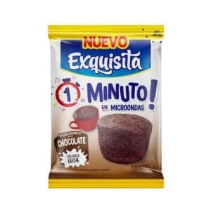 Exquisita - Polvo para Bizcochuelo en taza Chocolate 80gr X6 Unidades