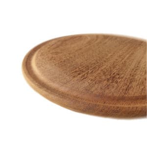 Plato tabla Algarrobo Madera 24cm Asado reforzado - 6 Asado