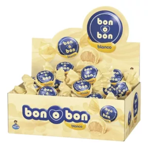 Bon O Bon - Bombon de Chocolate Blanco Relleno - 30 Unidades