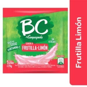 BC - Jugo en Polvo Frutilla-Limón Sobre 9,5gr