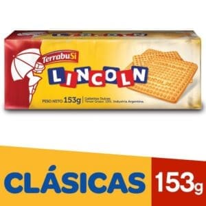 Terrabusi - Galletitas Dulces Lincoln Clasica 153gr - 3 Unidades