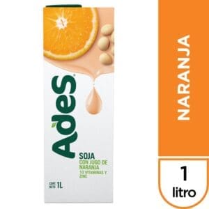 Ades - Jugo de Soja Naranja Tétrabrik 1lt