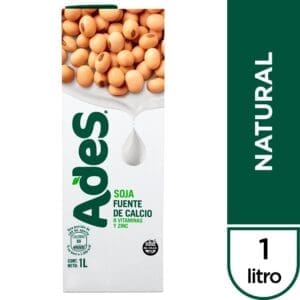 Ades - Jugo de Soja Natural Tétrabrik 1lt