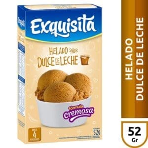 Exquisita - Helado de Dulce de Leche Caja 52gr 3 Cajas