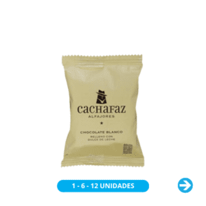 Cachafaz - Alfajor de Chocolate Blanco con Dulce de Leche