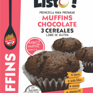 123 Listo - Premezcla para Muffins de chocolate 300gr Sin Tacc