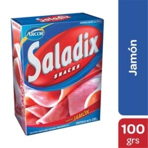 Saladix - Snack Sabor Jamon 100gr - 3 Unidades