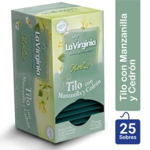 La Virginia - Té de Tilo con Manzanilla y Cedrón Caja 25 SAquítos
