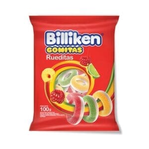 Billiken - Caramelos Gomitas Rueditas 25G - 12 Unidades