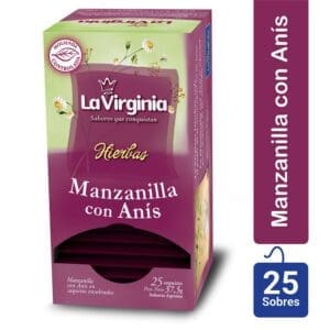 La Virginia - Té de Manzanilla con Anís Caja 25 SAquítos