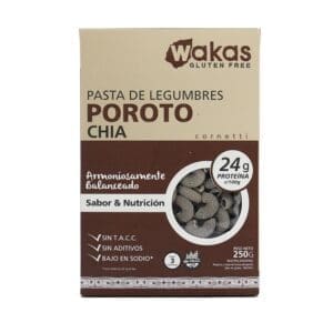 Wakas - Fideos para Celiacos POroto Chia 250gr