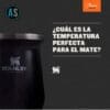 mate stanley acero inoxidable negro