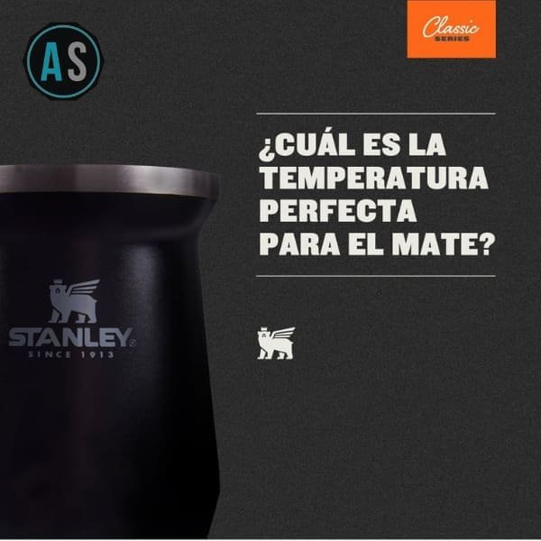 mate stanley acero inoxidable negro