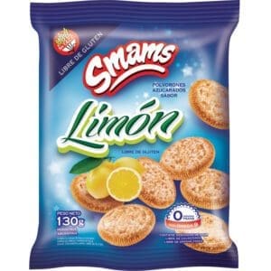 Smams - Galletitas PolvOrones Limón Sin Tacc 130gr