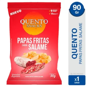 Quento - Papas Fritas sabor Salame 90gr - 3 Unidades