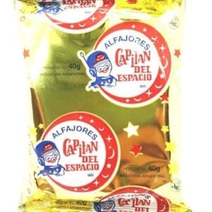 Capitán Del Espacio - Alfajor Simple Negro 40gr - 12 Unidades