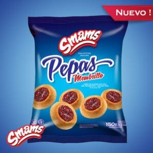 Smams - Galletitas Dulces Pepas Membrillo 150gr