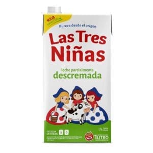 Las Tres Niñas - Leche Larga Vida Descremada 1lt