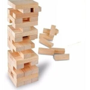 Jenga de Madera - 54 Piezas - Juego de Ingenio y Habilidad