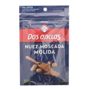 Dos Anclas - Nuez Moscada Molida Sobre 25gr - 6 Sobres