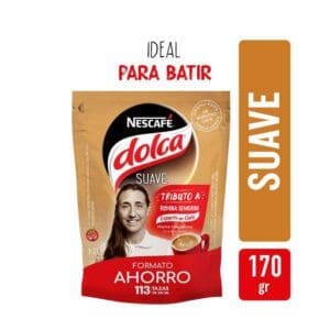 Nescafé - Dolca Café Instantáneo Suave Doypack 170gr