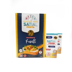 SaTíal - Pasta Fusilli Carb controller Gluten Free 250gr + SaTíal Food Carb controller Polvo 50gr