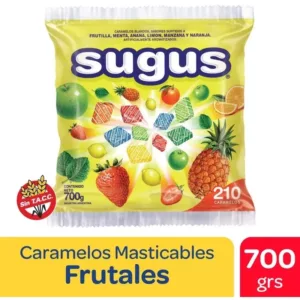 Sugus - Caramelos Masticable - 8 bolsas de 700gr c/u