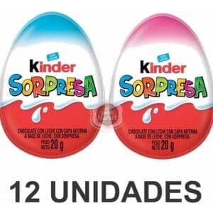 Kinder - Huevo Sorpresa 12 UnidadesCeleste - Sorpresa Niño