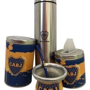 Boca Juniors - Termo, Mate, Bombilla, Yerbera y Azucarera