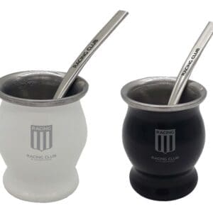 Racing Club - Mate y Bombilla de Acero Inoxidable