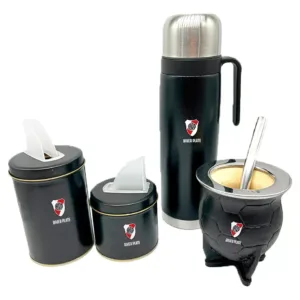 River Plate - Set Termo Yerbera Azucarera y Mate Camionero River Plate