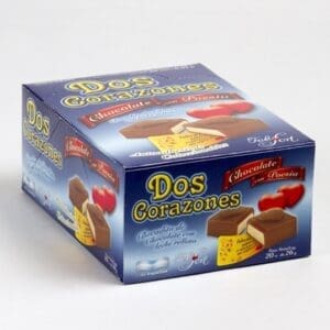 Felfort - Dos Corazones - Bombón de Chocolate Caja - 20 Unidades