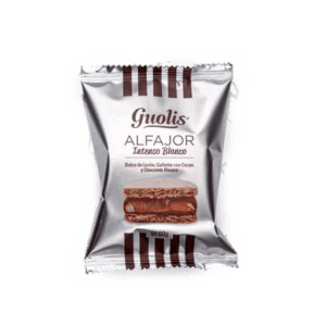 Guolis - Alfajor Chocolate Blanco 60gr - 12 Unidades