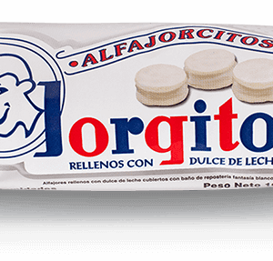 Jorgito - Mini Alfajor Chocolate Blanco pack - 6 Unidades