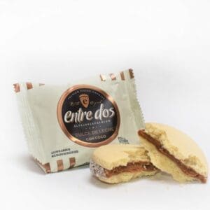 Entre Dos - Alfajor de Maicena con Dulce de Leche y Coco - 6 Unidades