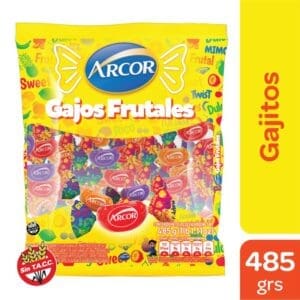 Arcor - Caramelos Gajitos Frutales Acidos 485gr