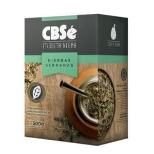 CBSÉ - Yerba Mate Hierbas Serranas Caja Selección 500gr Negra