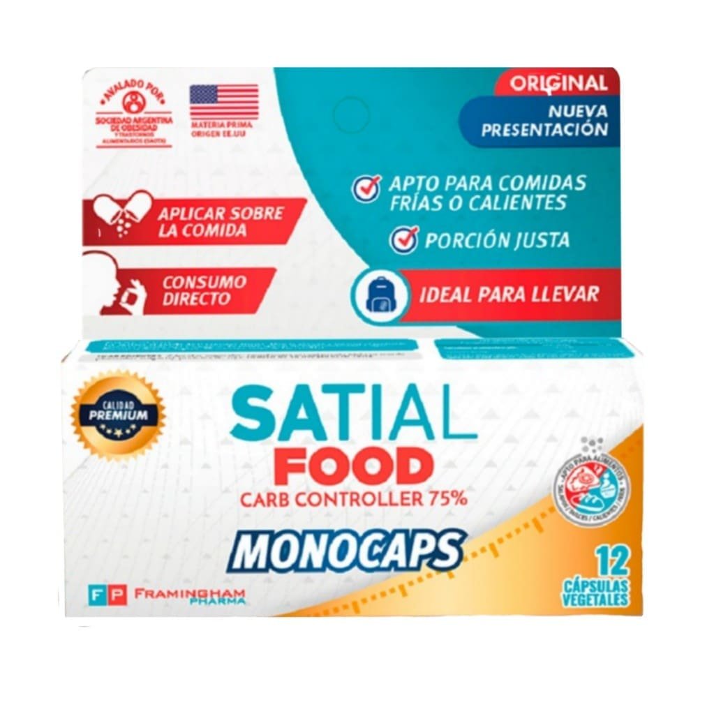 Satial Food Monocaps X 12 Cápsulas. Bloqueador de ...