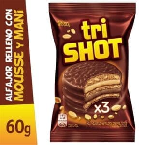 Shot - Alfajor Chocolate 60gr - 6 Unidades