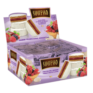 Successo - Alfajor de Frutos Del Bosque con Cobertura de Merengue - 12 Unidades