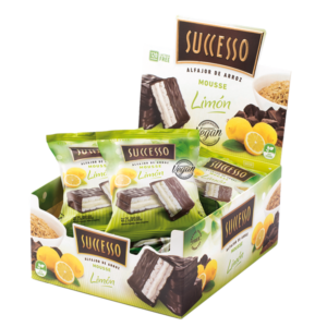 Successo - Alfajor Veganos Mousse de Limón 25gr - 12 Unidades