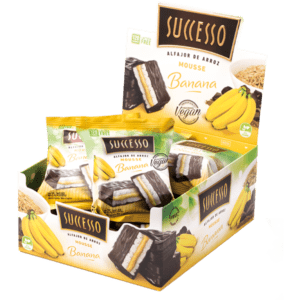 Successo - Alfajor Veganos Mousse de Banana 25gr - 12 Unidades