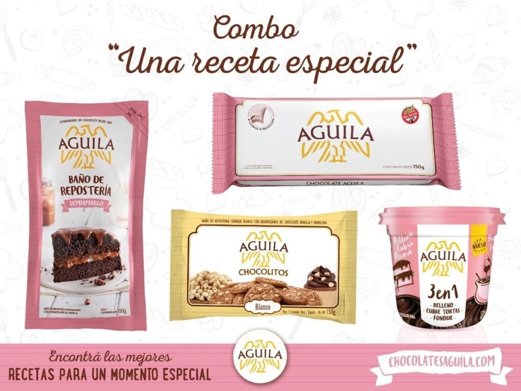 ARGENSEND Chocolate AGUILA Combo Una Receta Especial