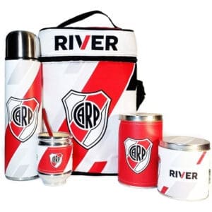 River Plate - Equipo de Mate Completo Cuero