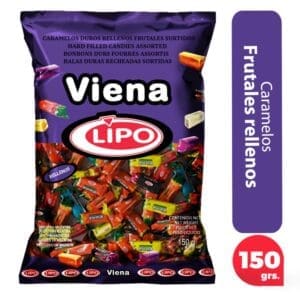 Lipo - Caramelos Frutales Rellenos Viena 150gr