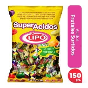 Lipo - Caramelos Frutales Surtidos Super Acidos 150gr