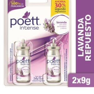 Poett - Aromatizante de Ambiente Lavanda Blister - 2 Unidades