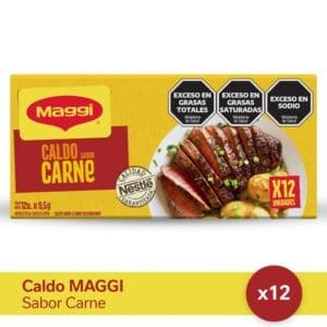 Maggi - Caldo de Carne 12 Unidades por - Caja 114gr