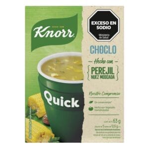 Knorr - Sopa Quick de Choclo, Perejil y Nuez Moscada 63gr 5 Sobres