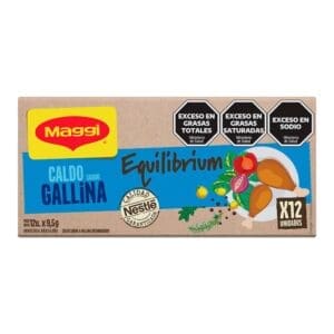 Maggi - Caldo de Gallina Equilibrium 12 Unidades por - Caja 114gr